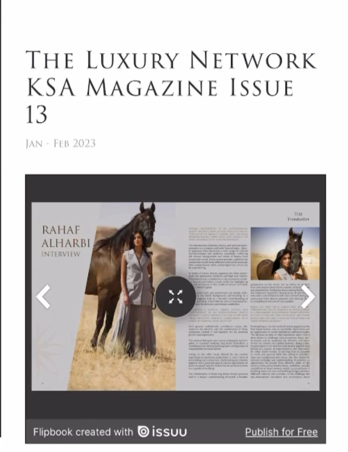 The Luxury Network KSA editorial